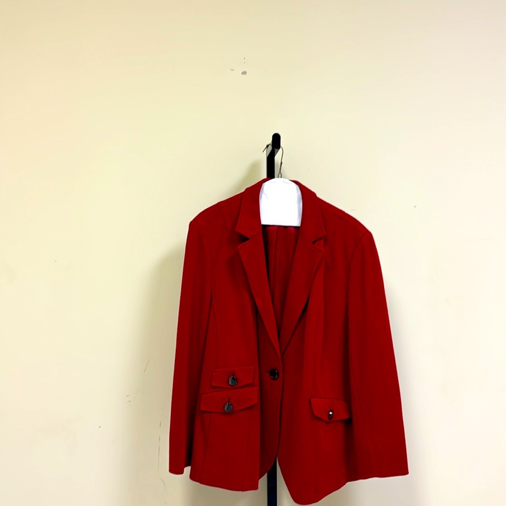 Plus size Talbots red blazer